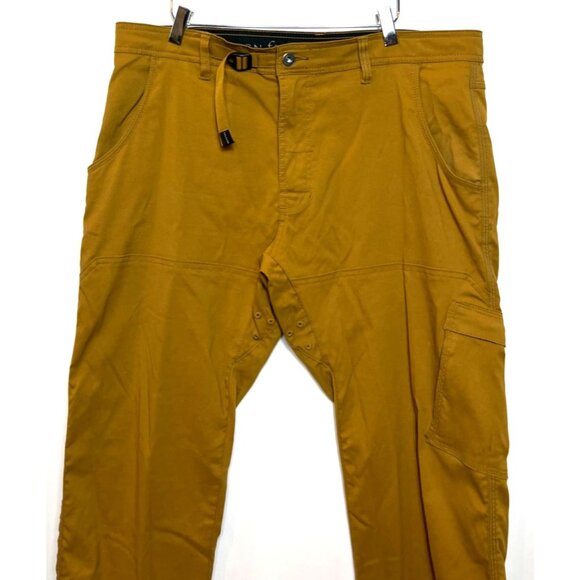 Prana Stretch Zion Straight Pant 36x30 Bronzed Quick Dry DWR Fabric UPF 50+ Abra - Picture 4 of 12